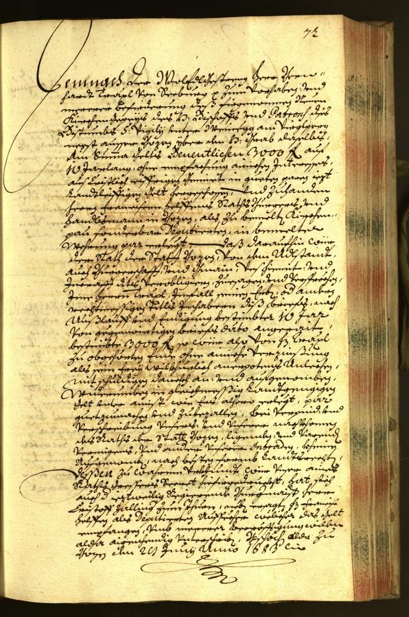 Stadtarchiv Bozen - BOhisto Ratsprotokoll 1683 