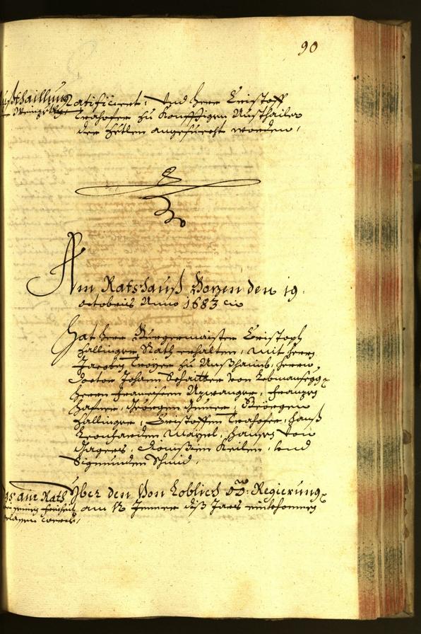 Archivio Storico della Città di Bolzano - BOhisto protocollo consiliare 1683 