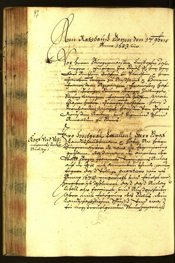 Civic Archives of Bozen-Bolzano - BOhisto Minutes of the council 1683 