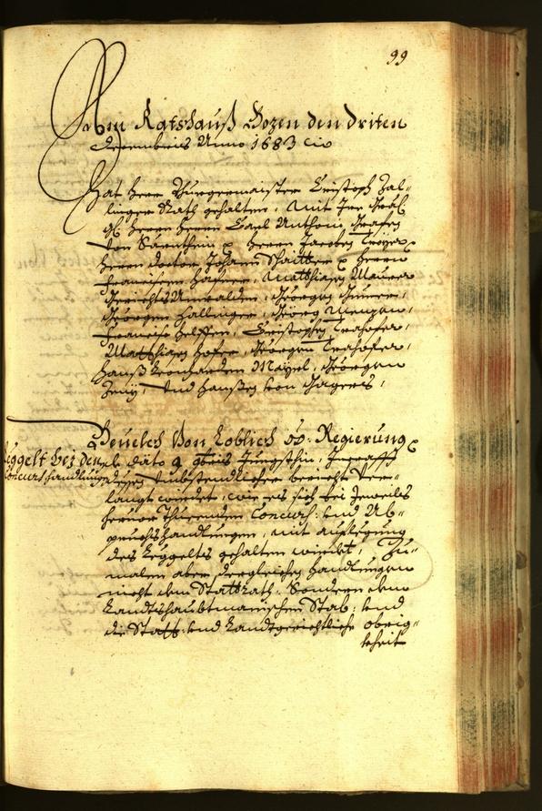 Civic Archives of Bozen-Bolzano - BOhisto Minutes of the council 1683 