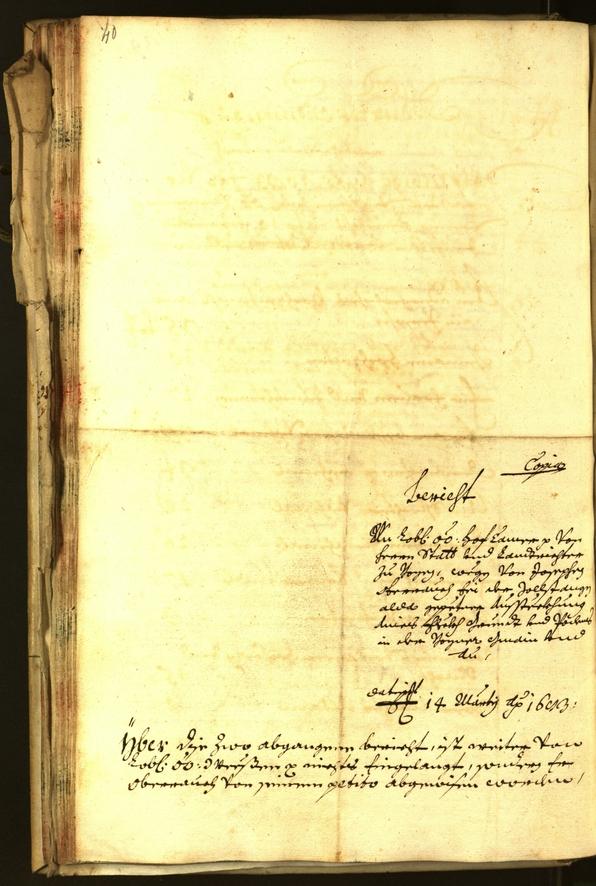 Stadtarchiv Bozen - BOhisto Ratsprotokoll 1683 