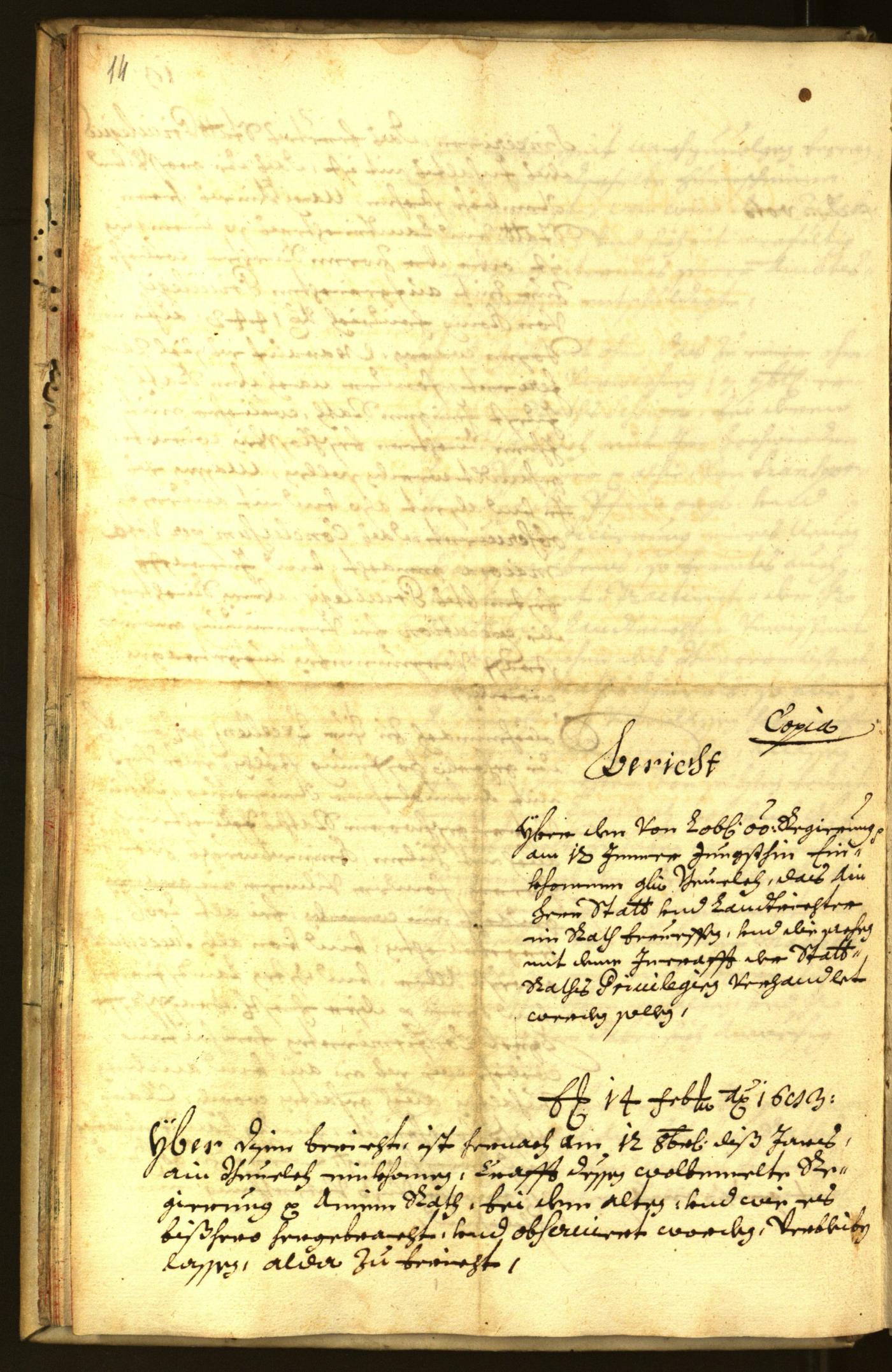 Stadtarchiv Bozen - BOhisto Ratsprotokoll 1683 