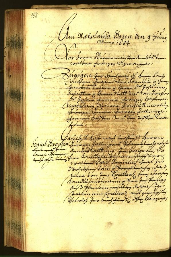 Civic Archives of Bozen-Bolzano - BOhisto Minutes of the council 1684 