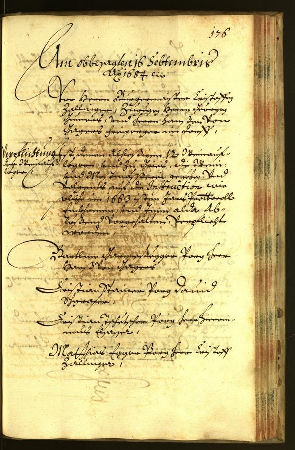 Stadtarchiv Bozen - BOhisto Ratsprotokoll 1684 