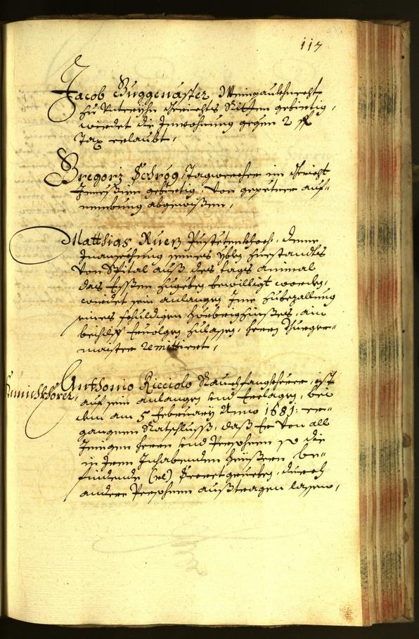 Stadtarchiv Bozen - BOhisto Ratsprotokoll 1684 