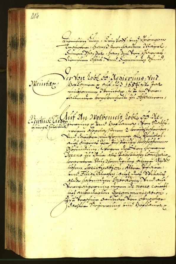 Stadtarchiv Bozen - BOhisto Ratsprotokoll 1684 