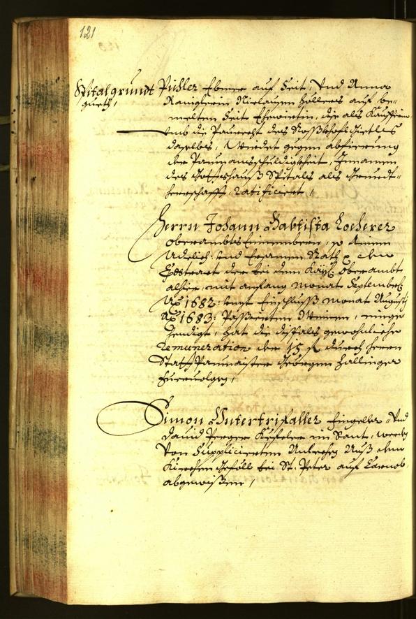 Stadtarchiv Bozen - BOhisto Ratsprotokoll 1684 