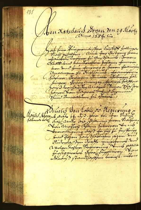 Archivio Storico della Città di Bolzano - BOhisto protocollo consiliare 1684 