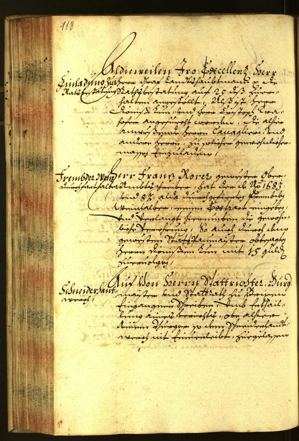 Stadtarchiv Bozen - BOhisto Ratsprotokoll 1684 