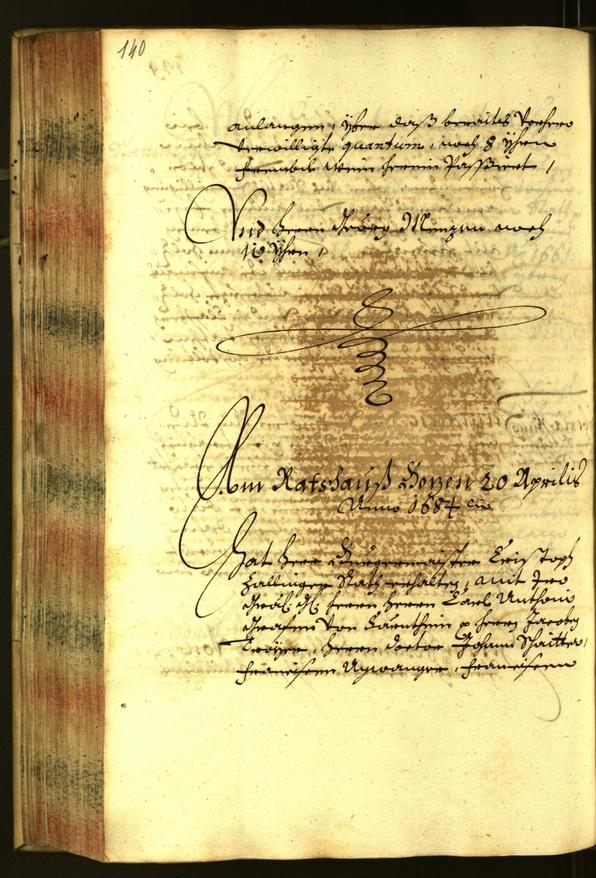 Stadtarchiv Bozen - BOhisto Ratsprotokoll 1684 