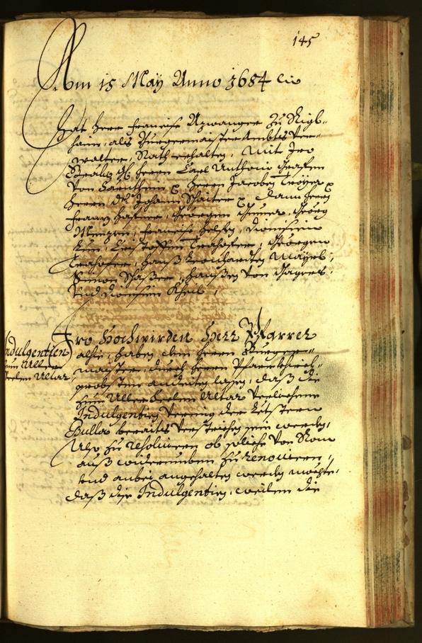 Stadtarchiv Bozen - BOhisto Ratsprotokoll 1684 