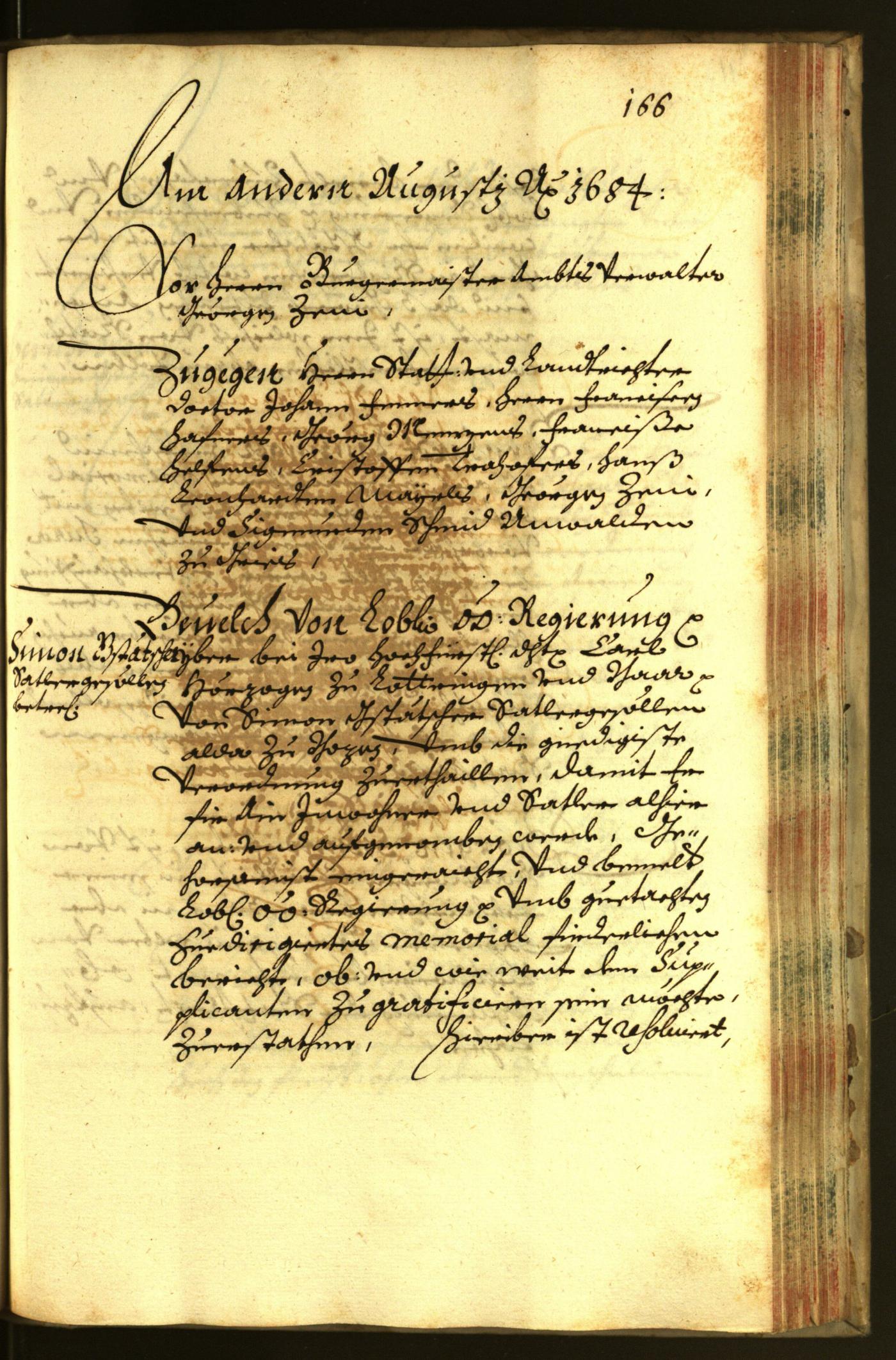 Civic Archives of Bozen-Bolzano - BOhisto Minutes of the council 1684 