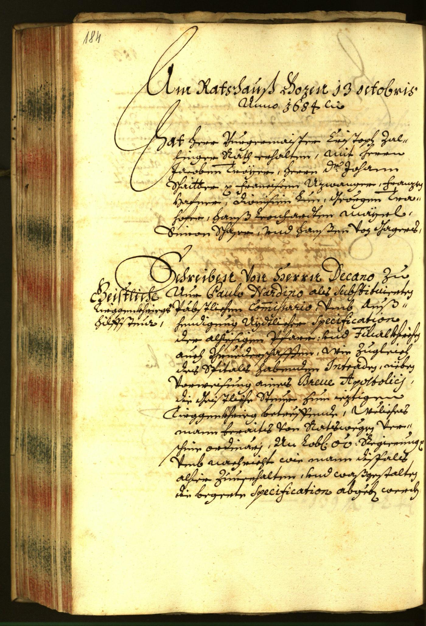 Civic Archives of Bozen-Bolzano - BOhisto Minutes of the council 1684 