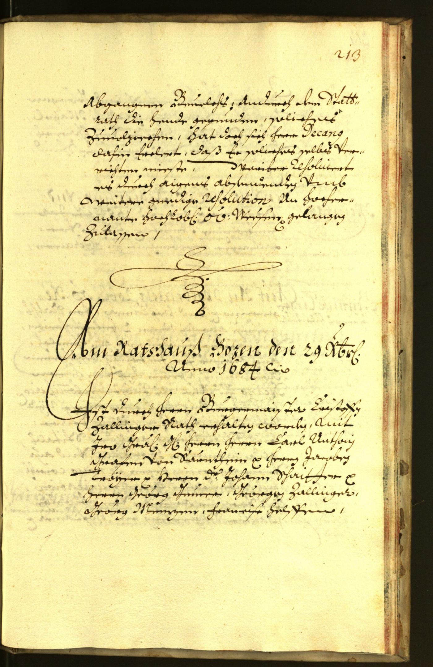 Archivio Storico della Città di Bolzano - BOhisto protocollo consiliare 1684 