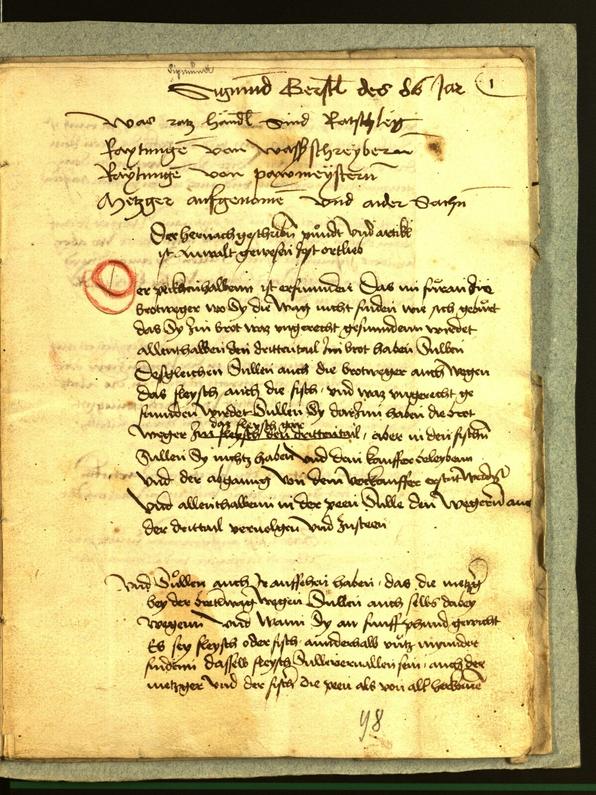 Civic Archives of Bozen-Bolzano - BOhisto Minutes of the council 1486 