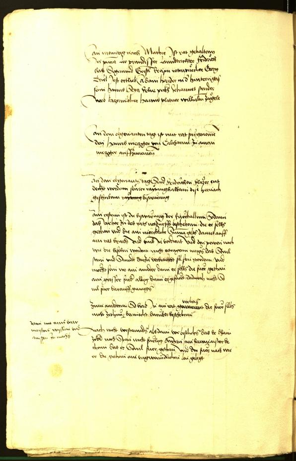 Civic Archives of Bozen-Bolzano - BOhisto Minutes of the council 1492 