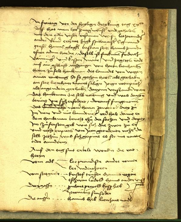 Civic Archives of Bozen-Bolzano - BOhisto Minutes of the council 1506 