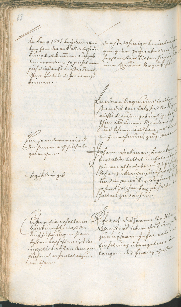 Stadtarchiv Bozen - BOhisto Ratsprotokoll 1774/77 