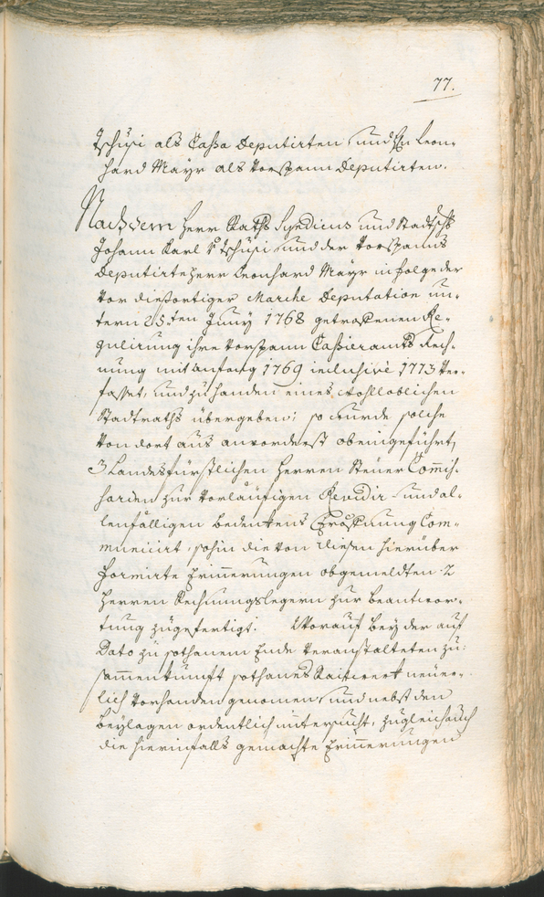 Archivio Storico della Città di Bolzano - BOhisto protocollo consiliare 1774/77 