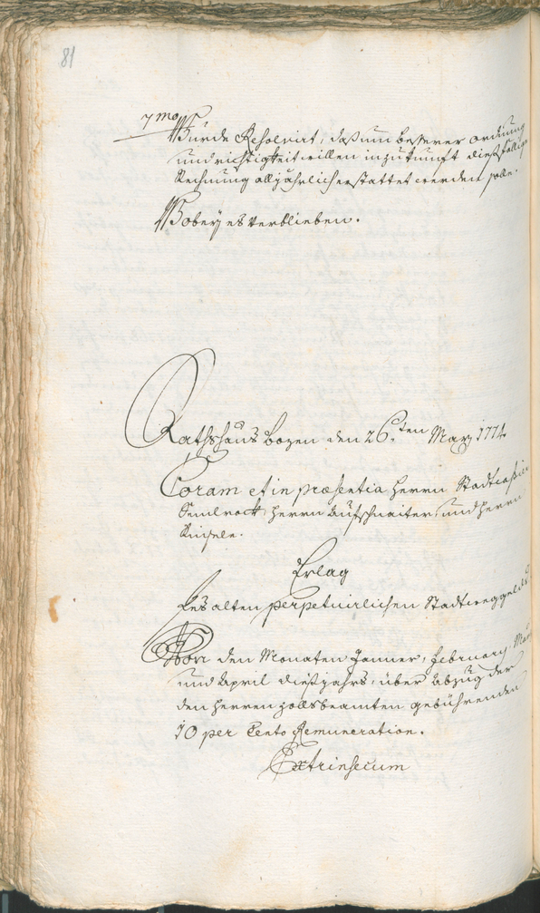 Archivio Storico della Città di Bolzano - BOhisto protocollo consiliare 1774/77 