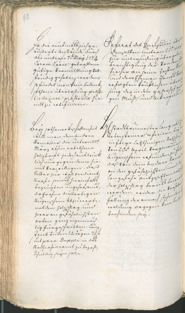 Archivio Storico della Città di Bolzano - BOhisto protocollo consiliare 1774/77 