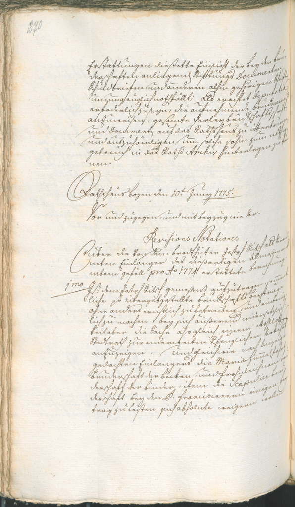 Archivio Storico della Città di Bolzano - BOhisto protocollo consiliare 1774/77 