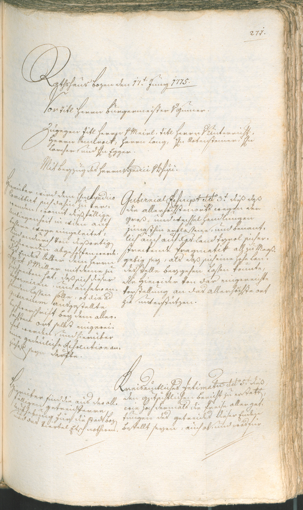 Civic Archives of Bozen-Bolzano - BOhisto Ratsprotokoll 1774/77 