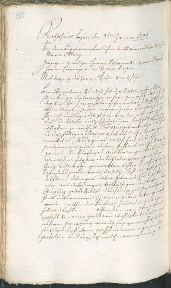 Archivio Storico della Città di Bolzano - BOhisto protocollo consiliare 1774/77 