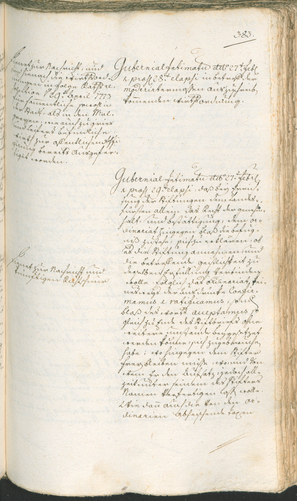 Archivio Storico della Città di Bolzano - BOhisto protocollo consiliare 1774/77 