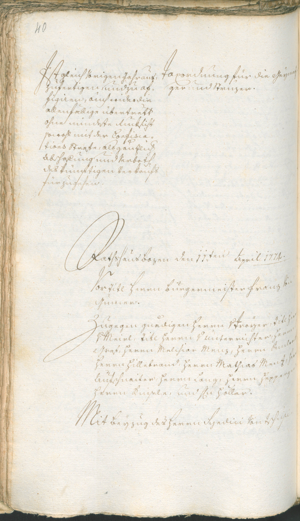 Civic Archives of Bozen-Bolzano - BOhisto Ratsprotokoll 1774/77 