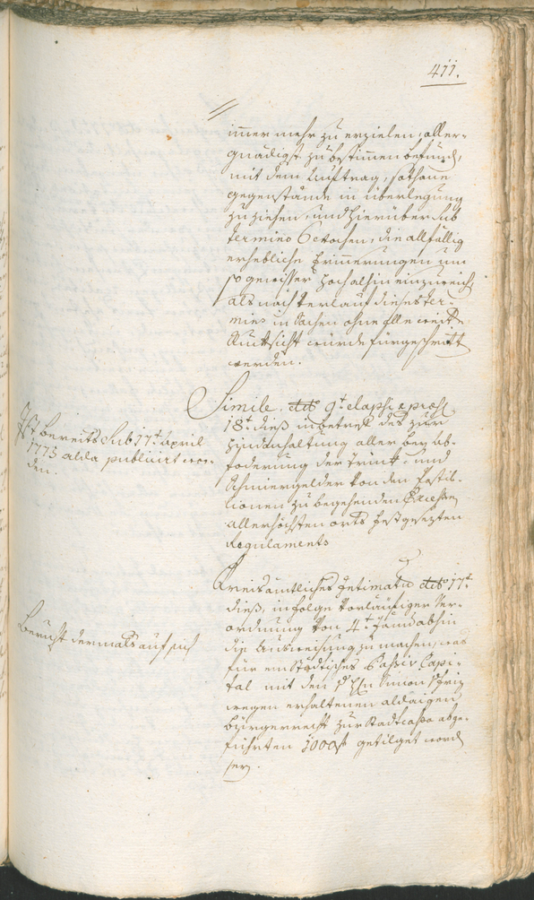 Civic Archives of Bozen-Bolzano - BOhisto Ratsprotokoll 1774/77 