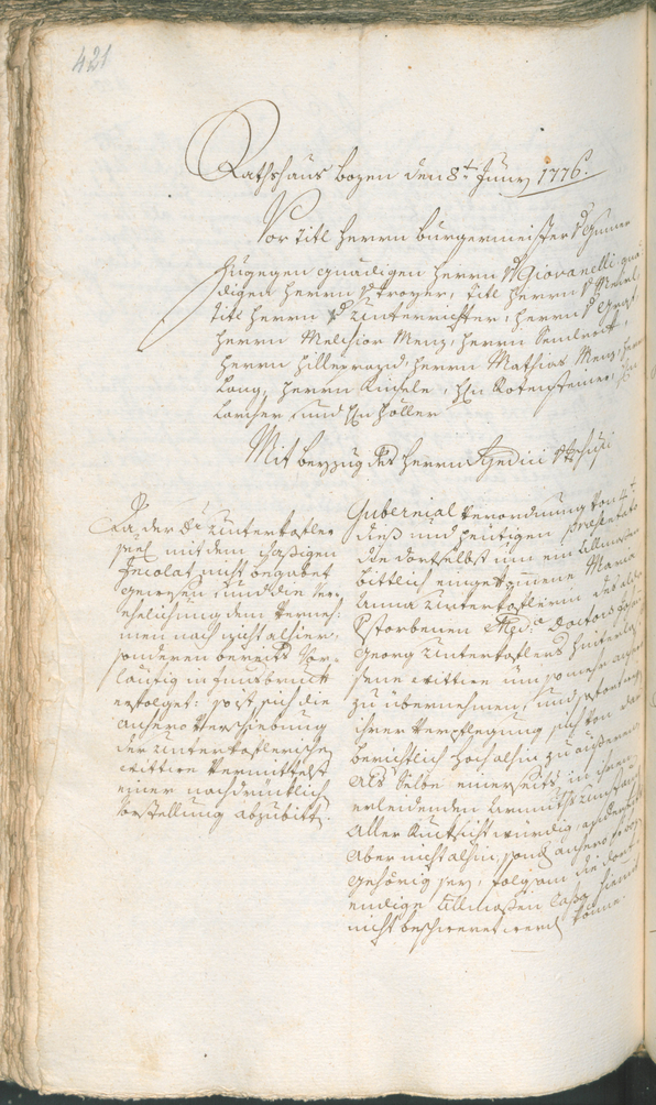 Archivio Storico della Città di Bolzano - BOhisto protocollo consiliare 1774/77 