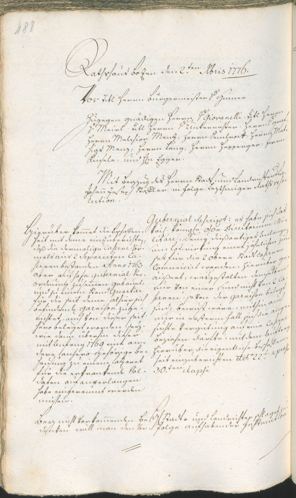 Civic Archives of Bozen-Bolzano - BOhisto Ratsprotokoll 1774/77 