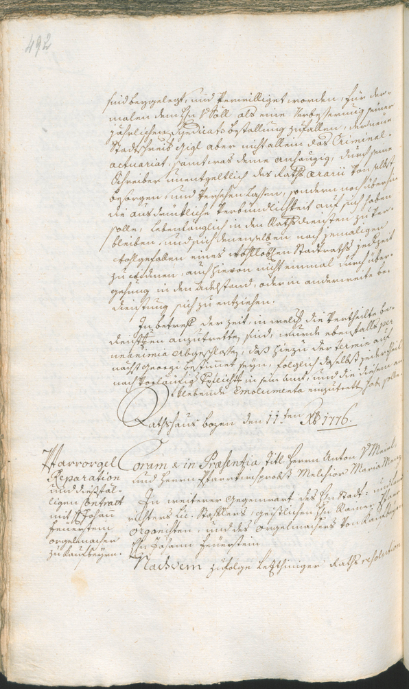 Archivio Storico della Città di Bolzano - BOhisto protocollo consiliare 1774/77 