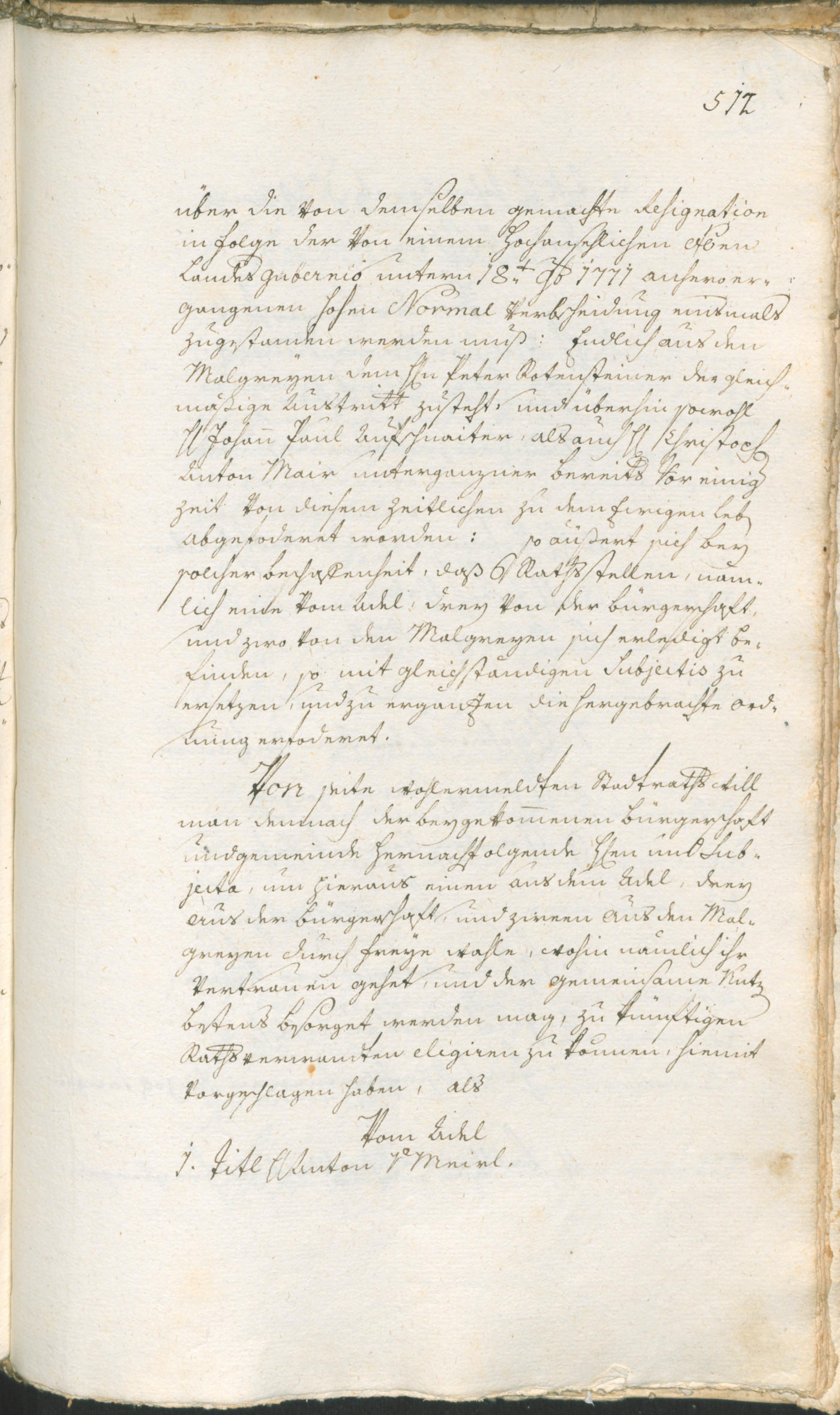 Archivio Storico della Città di Bolzano - BOhisto protocollo consiliare 1774/77 