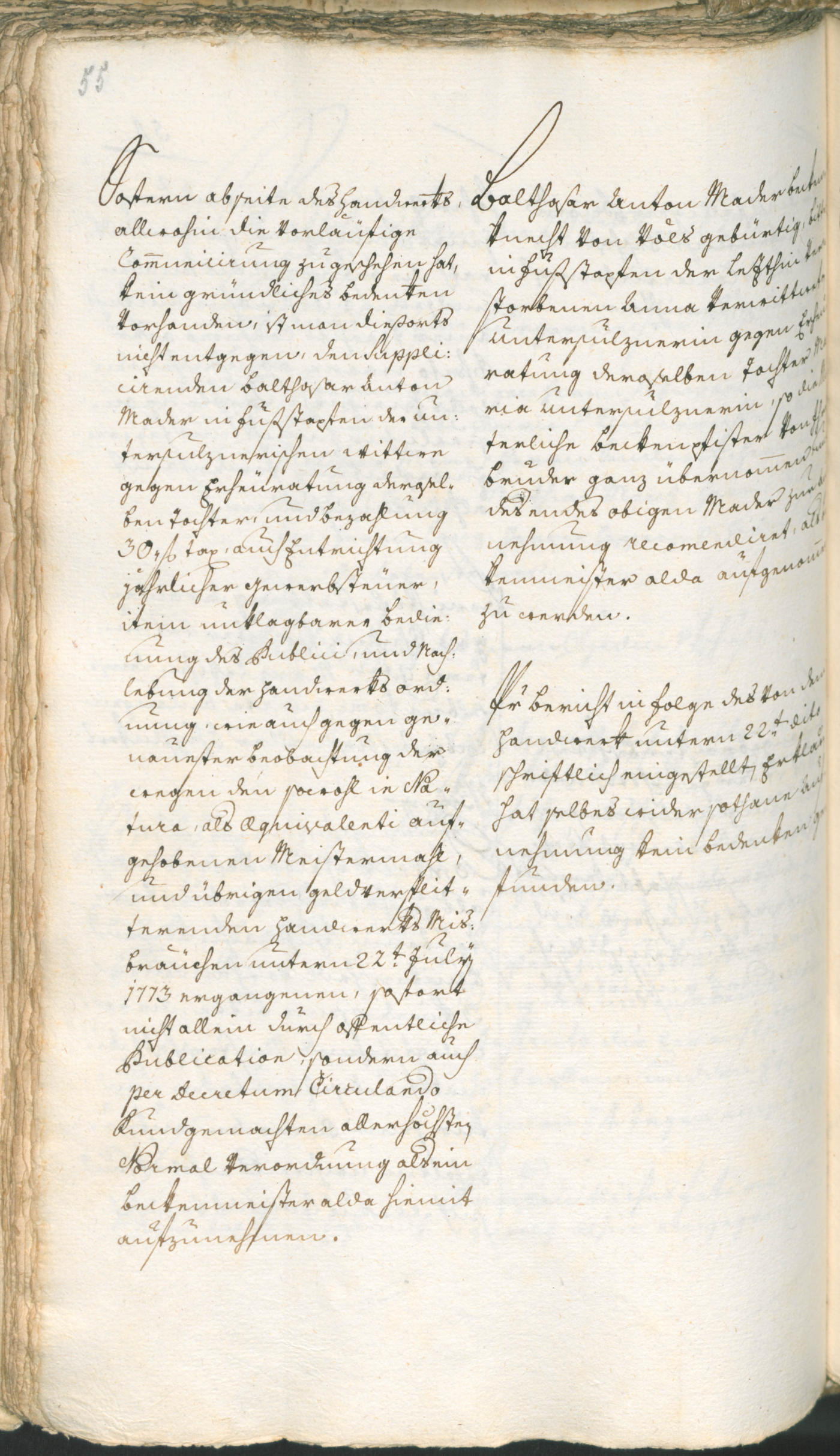 Stadtarchiv Bozen - BOhisto Ratsprotokoll 1774/77 