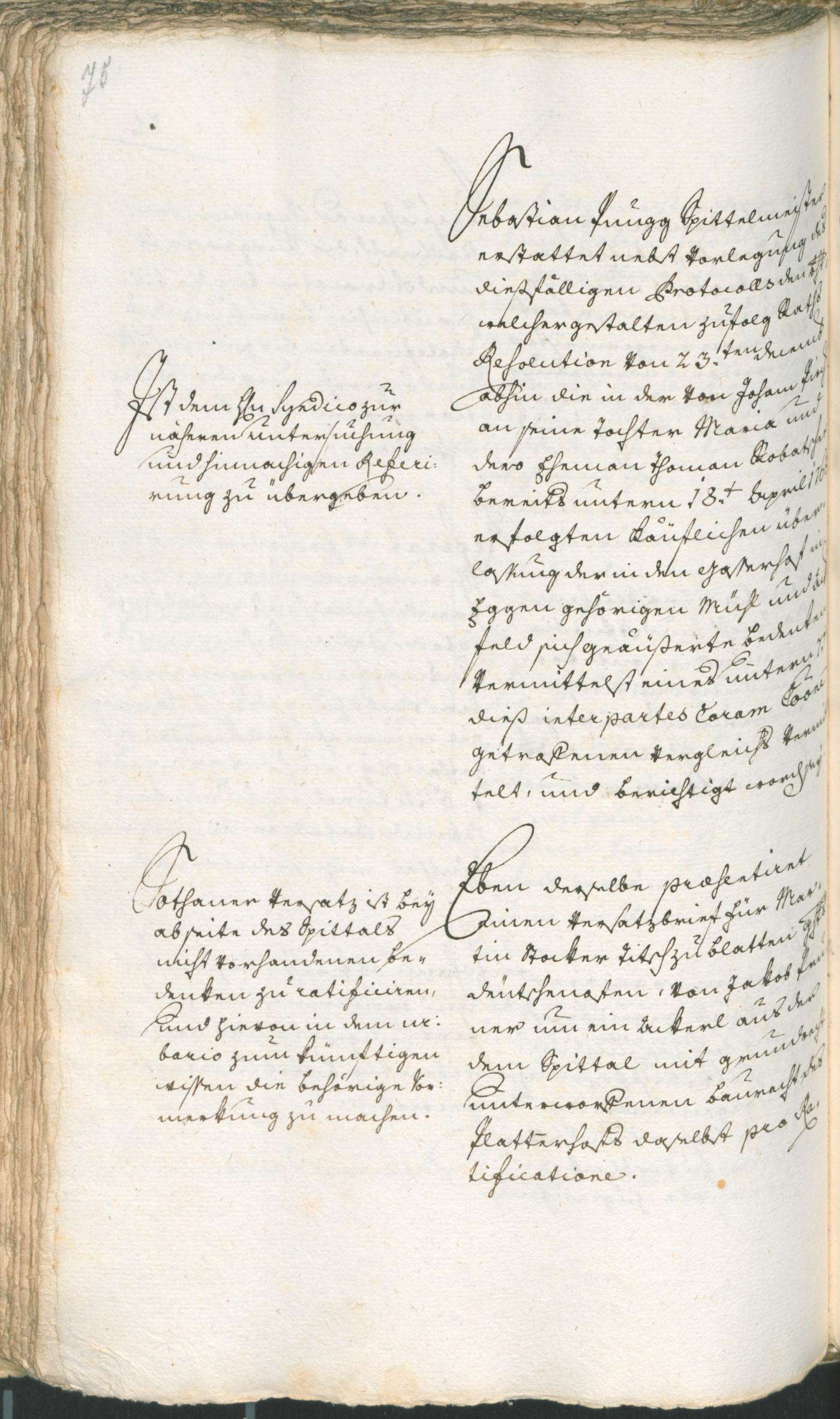 Archivio Storico della Città di Bolzano - BOhisto protocollo consiliare 1774/77 