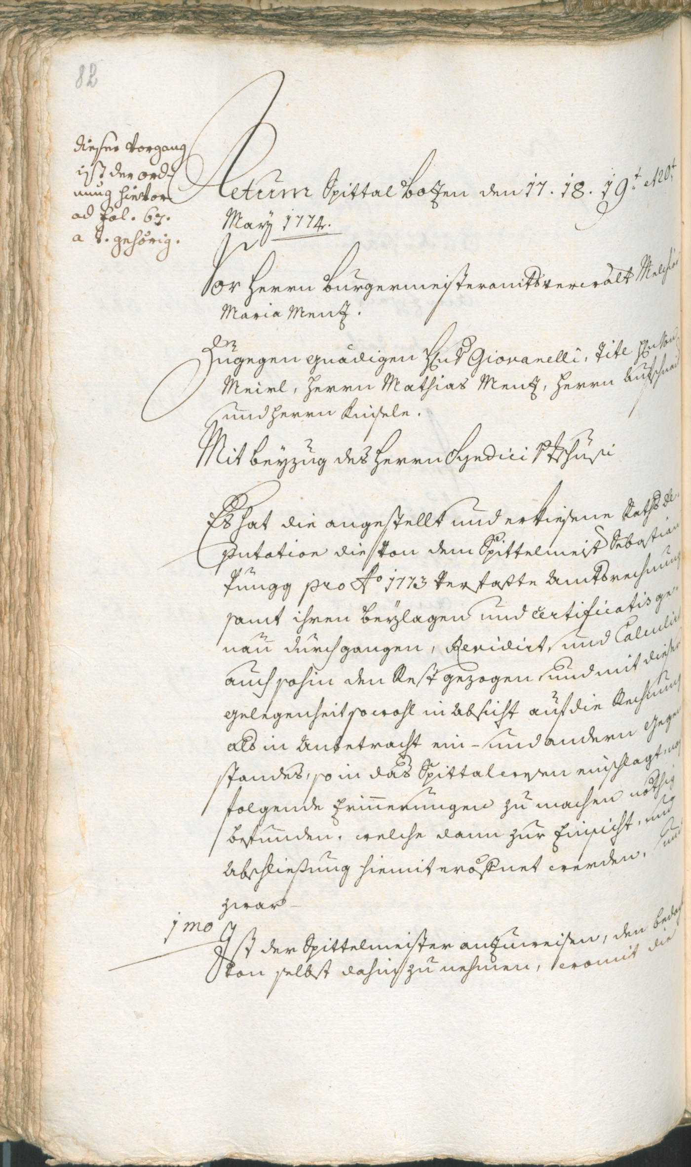 Civic Archives of Bozen-Bolzano - BOhisto Ratsprotokoll 1774/77 