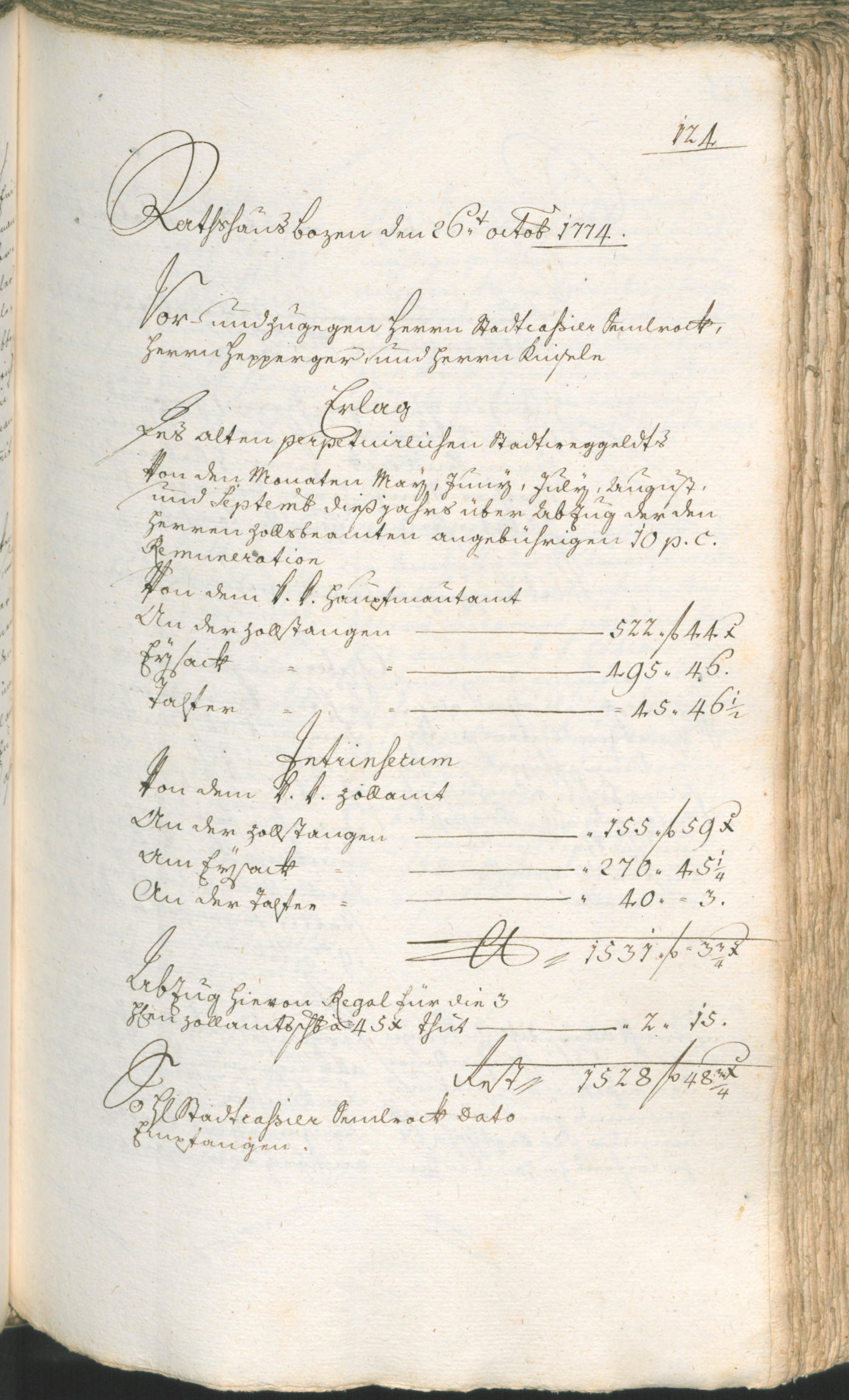 Stadtarchiv Bozen - BOhisto Ratsprotokoll 1774/77 