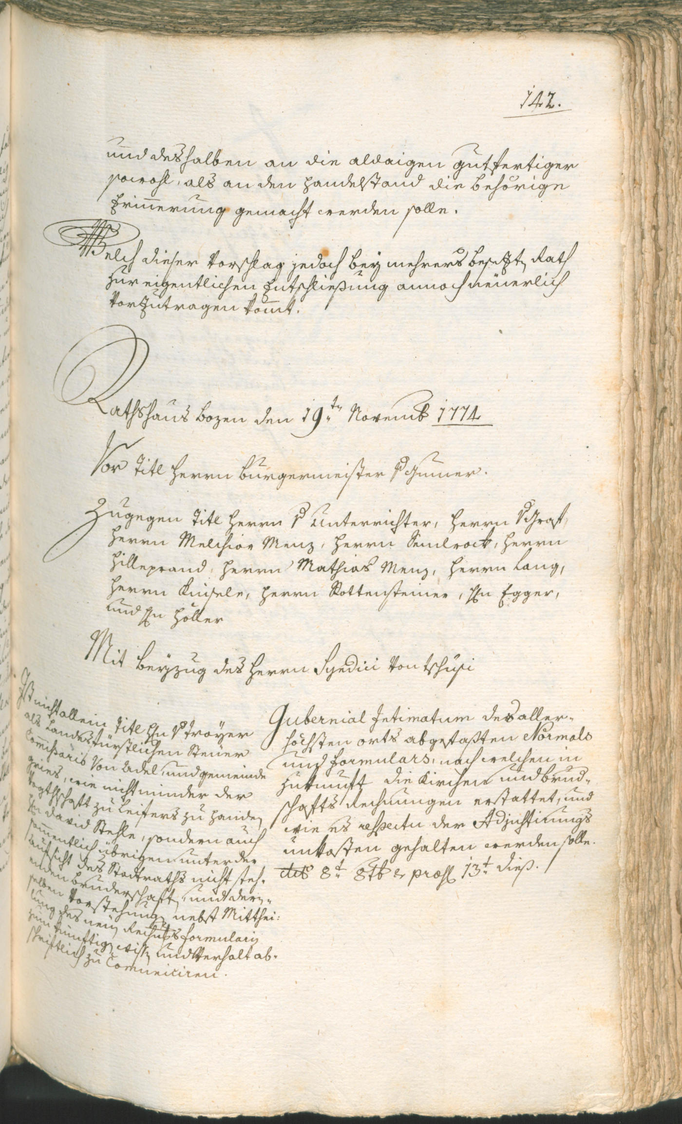 Civic Archives of Bozen-Bolzano - BOhisto Ratsprotokoll 1774/77 