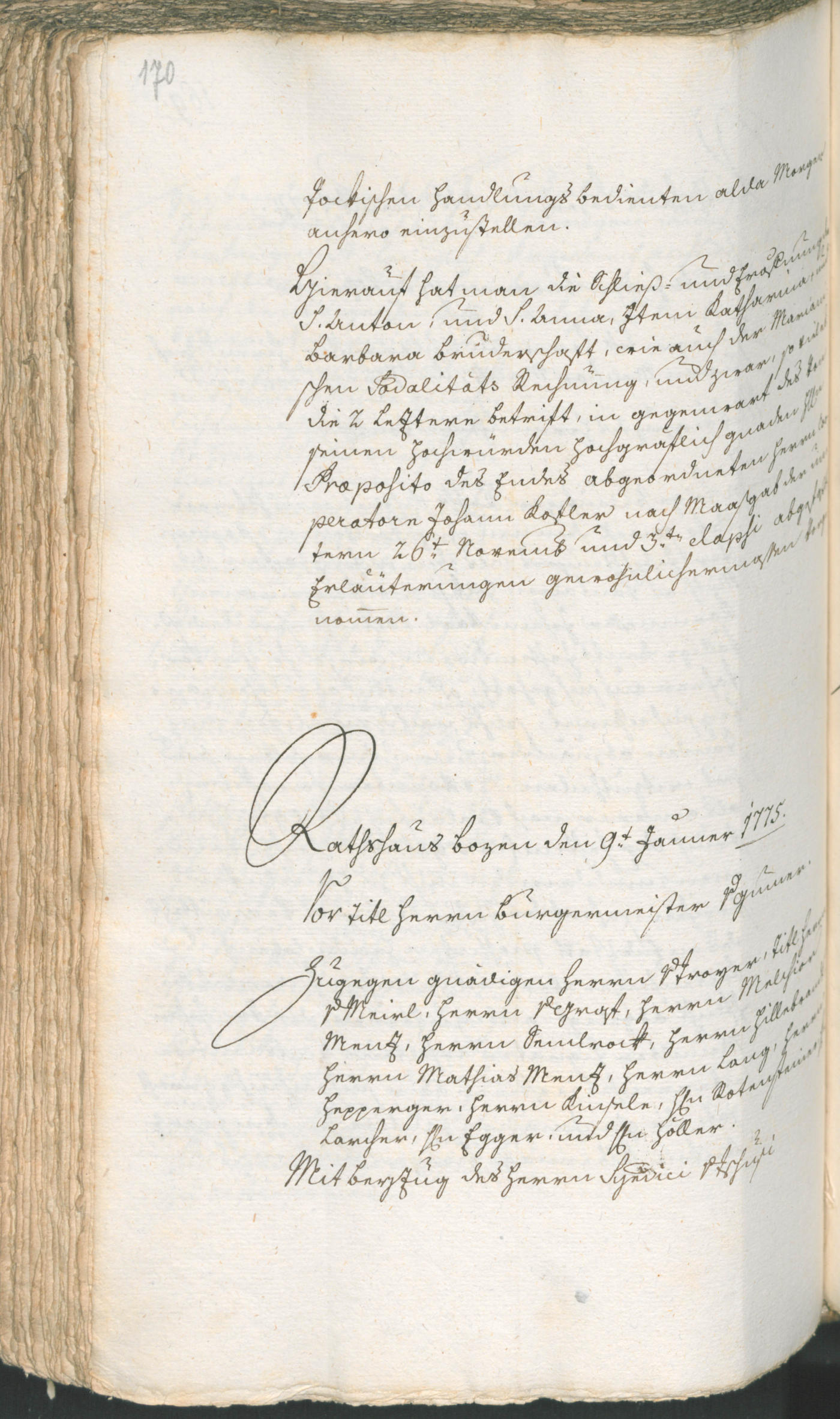 Stadtarchiv Bozen - BOhisto Ratsprotokoll 1774/77 