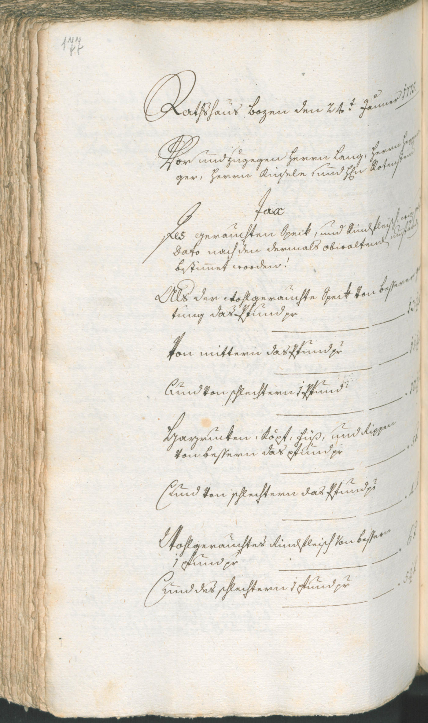 Civic Archives of Bozen-Bolzano - BOhisto Ratsprotokoll 1774/77 