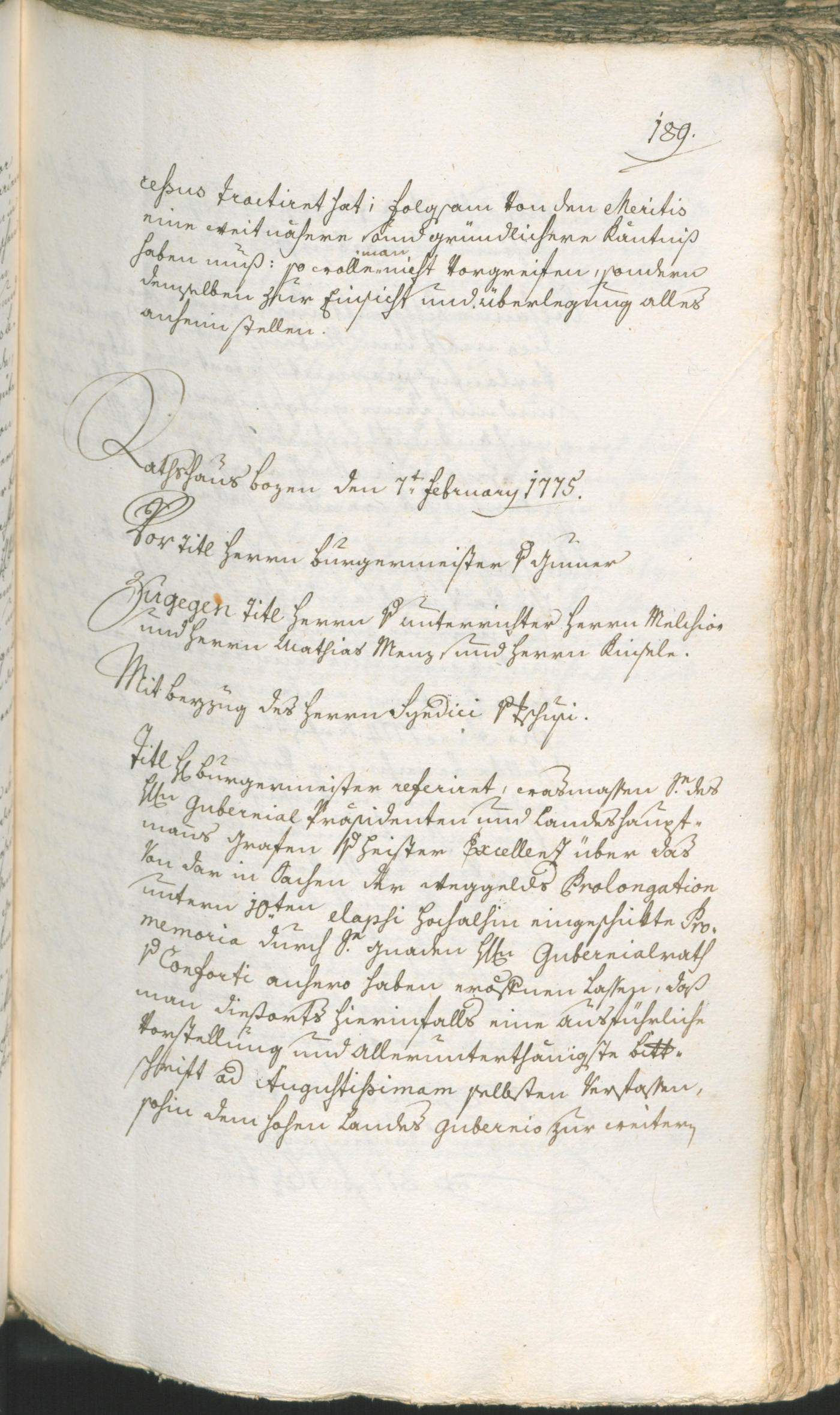 Archivio Storico della Città di Bolzano - BOhisto protocollo consiliare 1774/77 