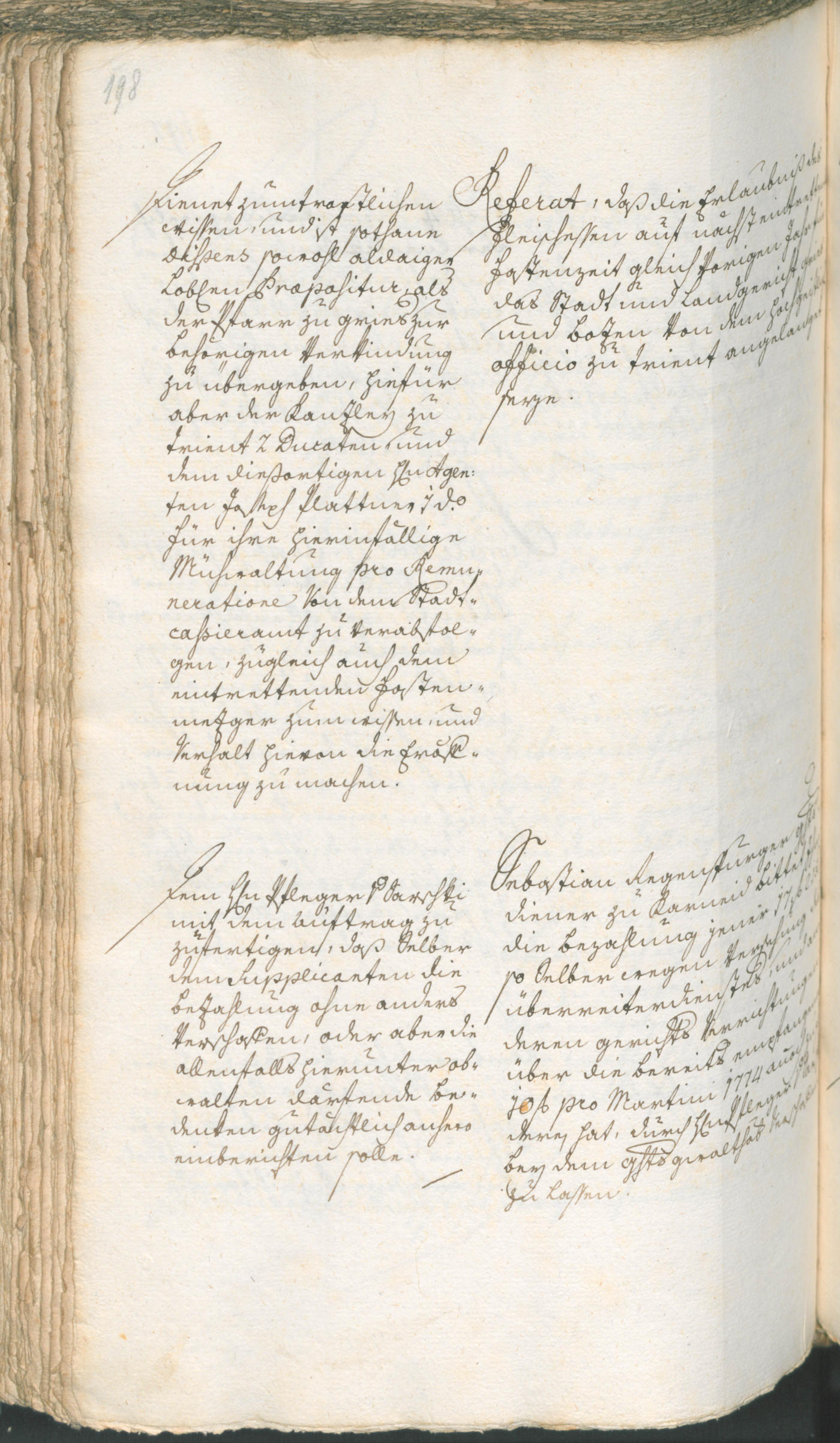 Archivio Storico della Città di Bolzano - BOhisto protocollo consiliare 1774/77 