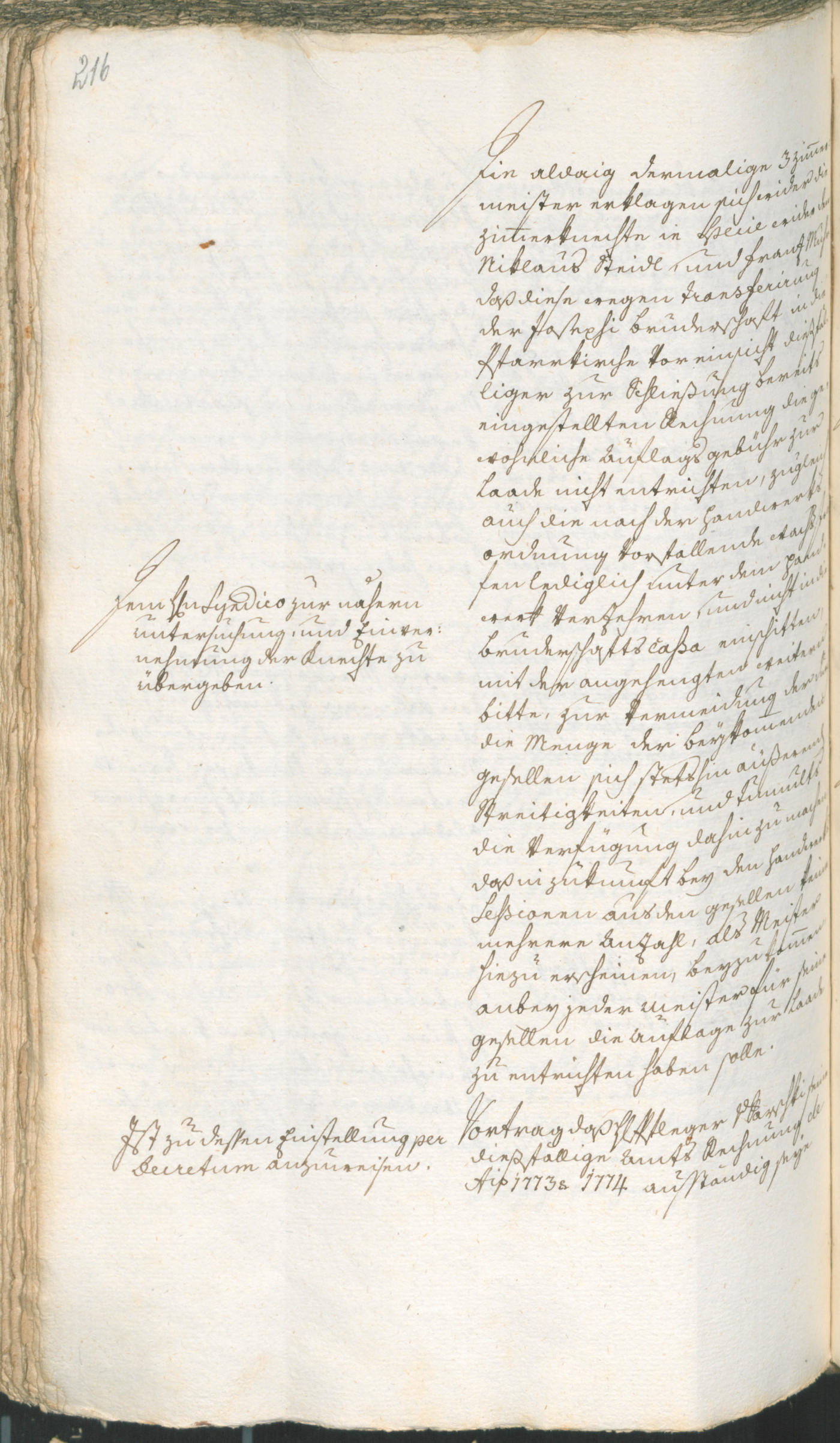 Archivio Storico della Città di Bolzano - BOhisto protocollo consiliare 1774/77 