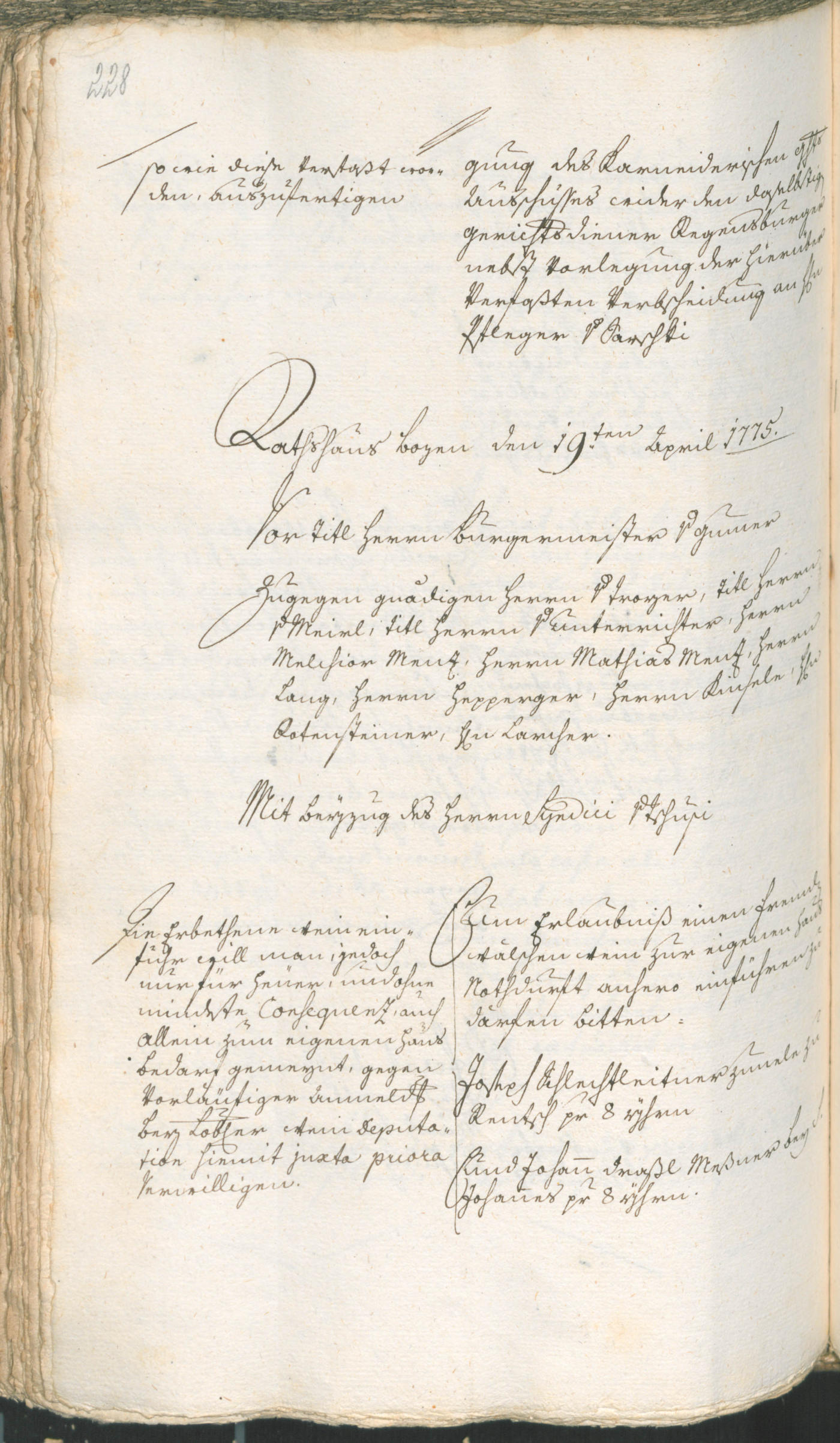 Civic Archives of Bozen-Bolzano - BOhisto Ratsprotokoll 1774/77 