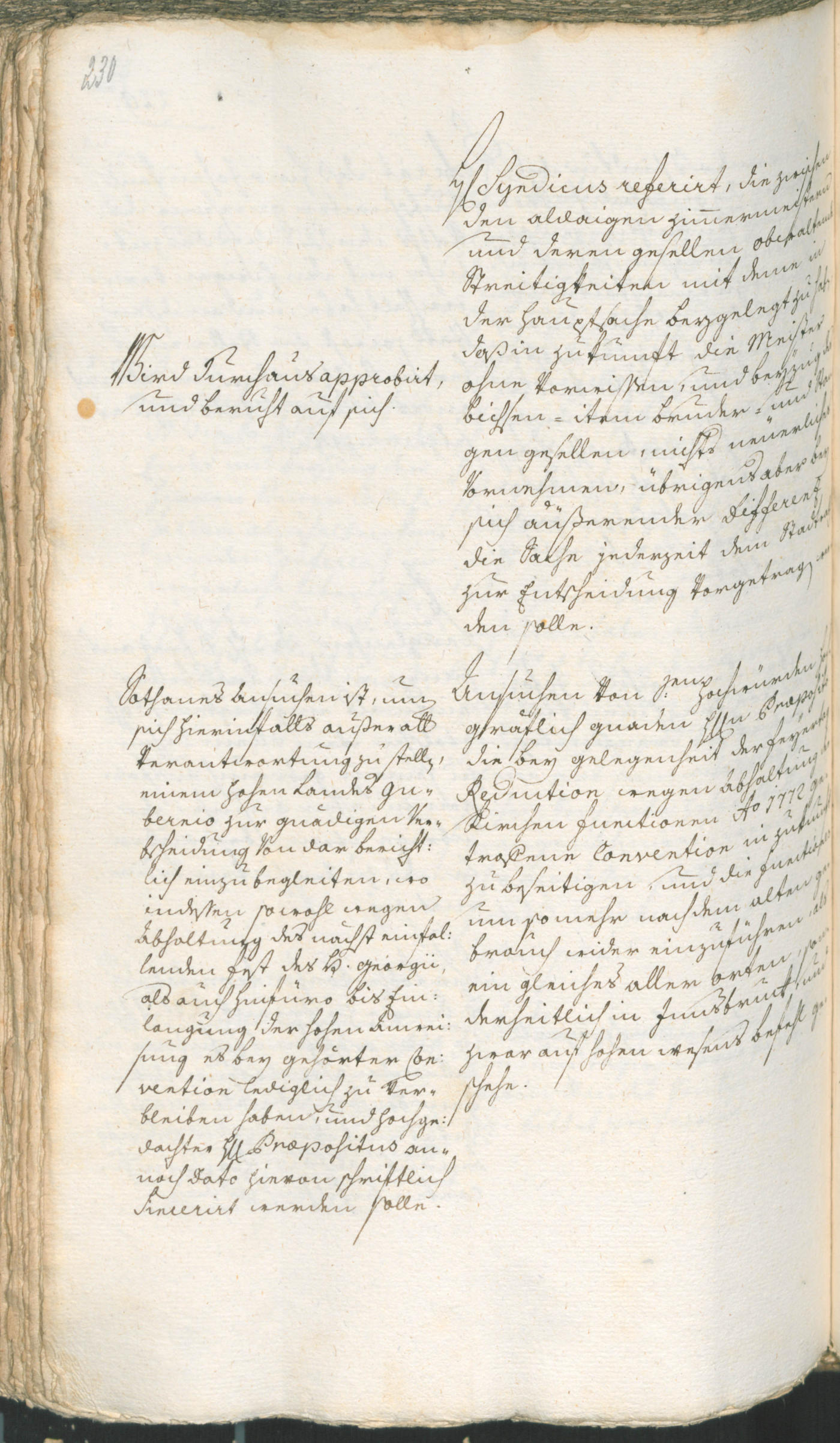 Stadtarchiv Bozen - BOhisto Ratsprotokoll 1774/77 