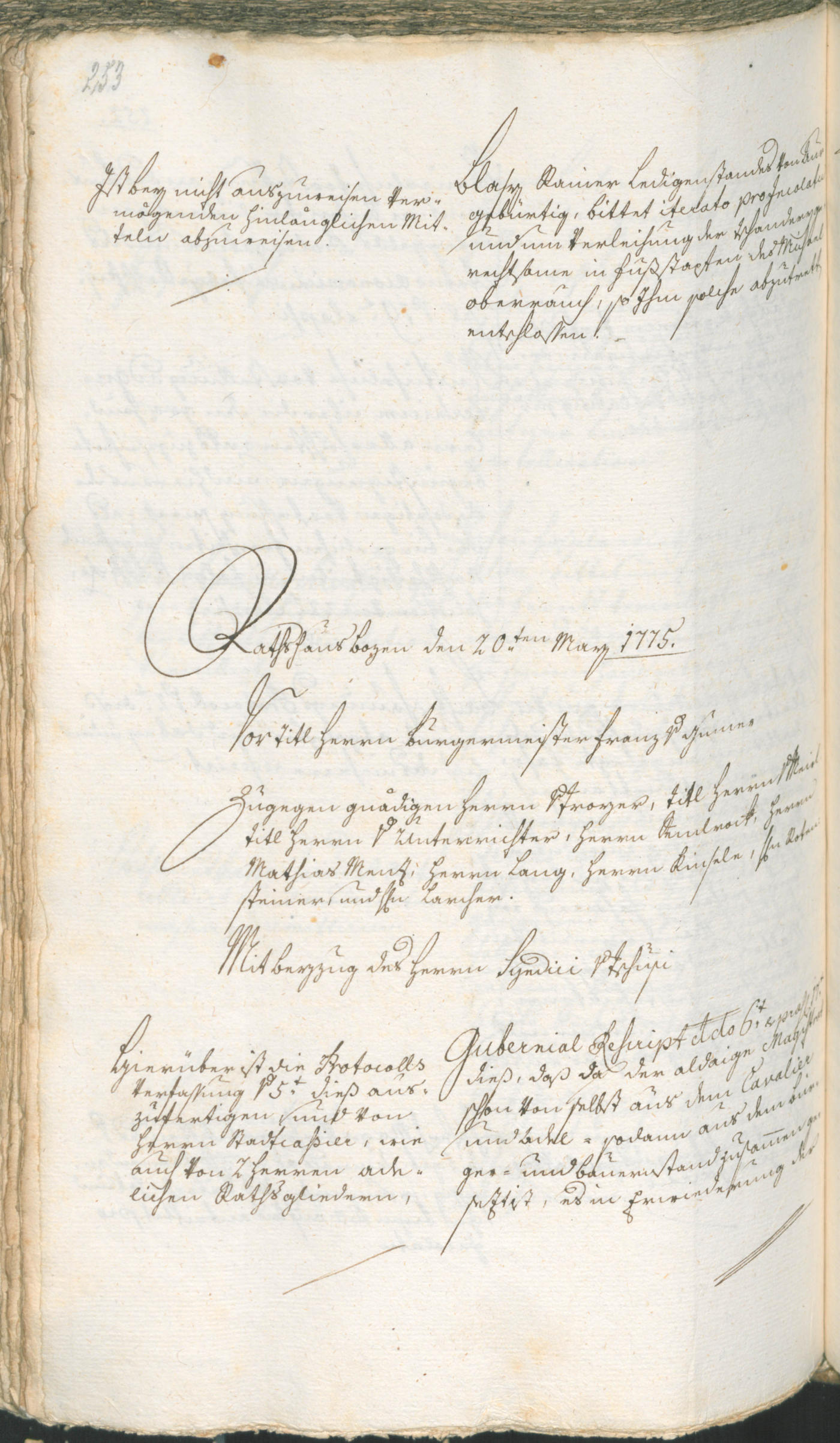 Civic Archives of Bozen-Bolzano - BOhisto Ratsprotokoll 1774/77 