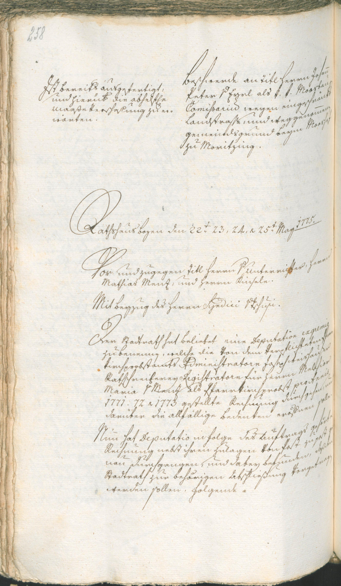 Civic Archives of Bozen-Bolzano - BOhisto Ratsprotokoll 1774/77 