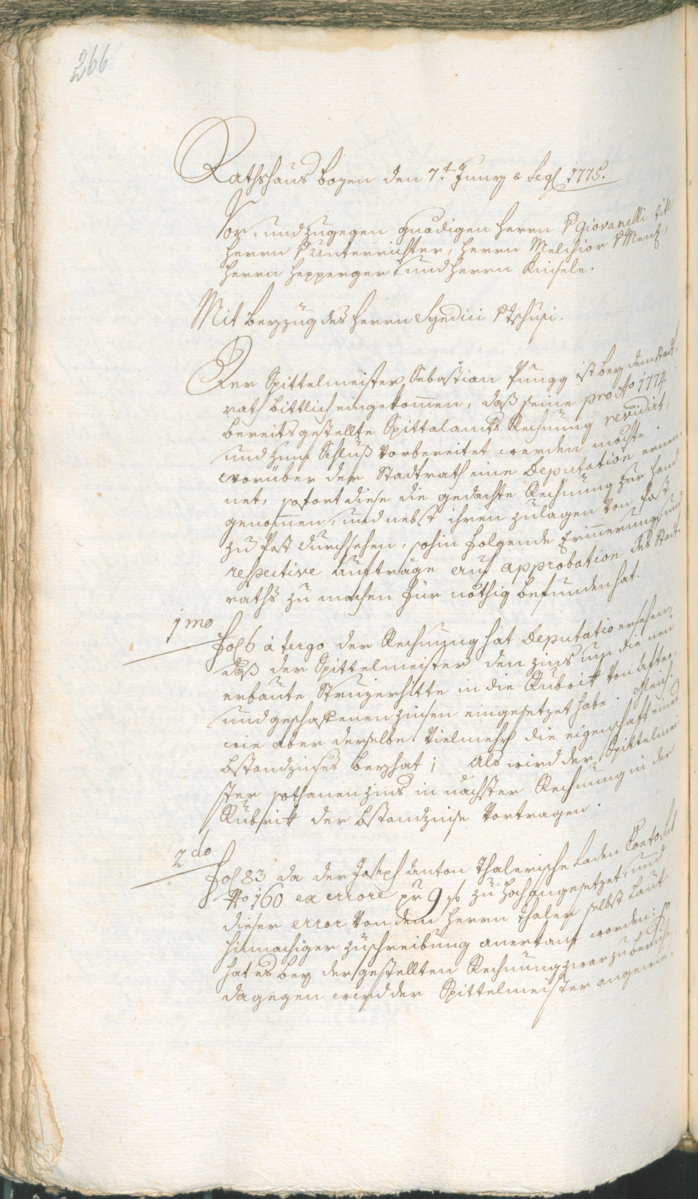 Civic Archives of Bozen-Bolzano - BOhisto Ratsprotokoll 1774/77 